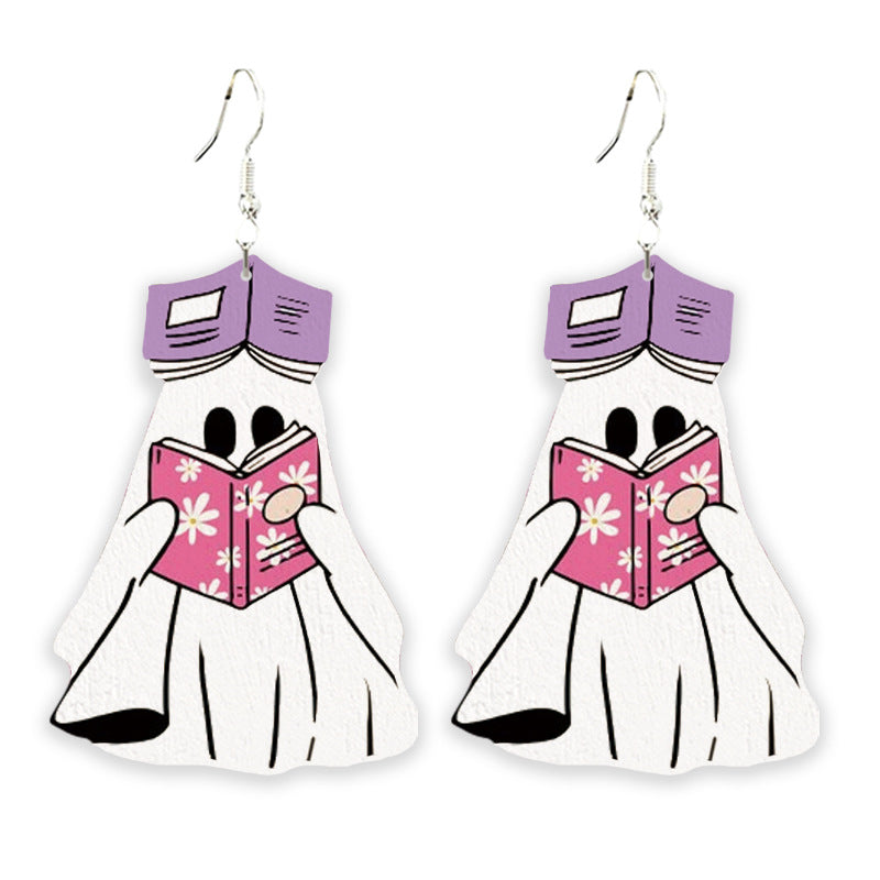 Cross Wood Earrings - product image 3