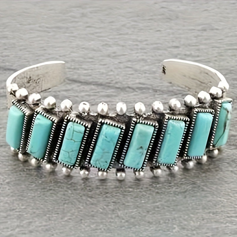 Turquoise Boho Vintage Cross Bracelet for Women - product image 1