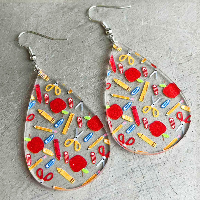 Cross Acrylic Earrings - product image 3