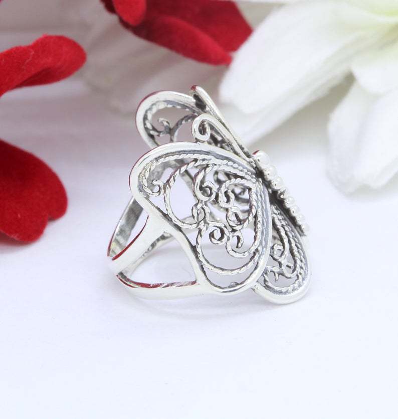 Vintage Cross Butterfly Ring - product image 4