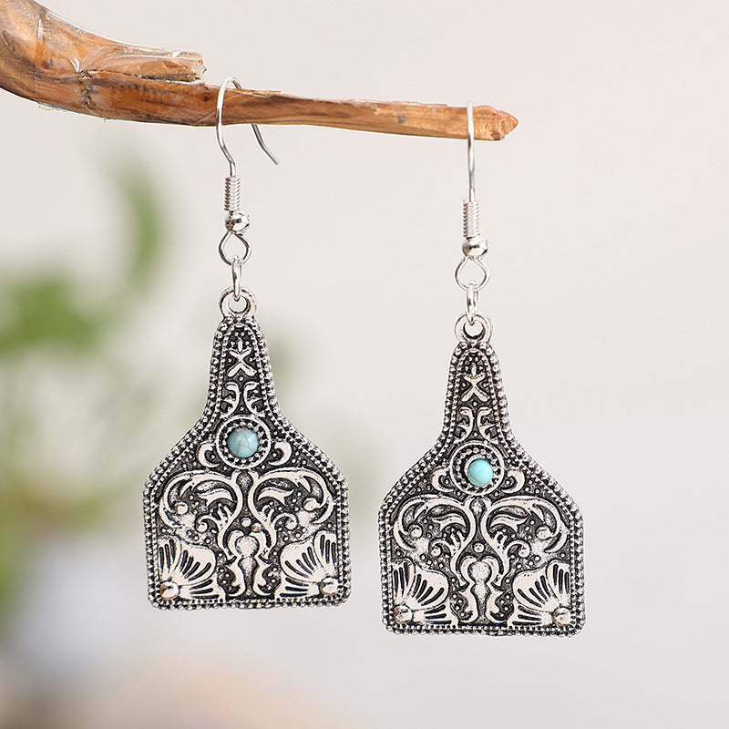 Turquoise Cross Earrings - product image 7