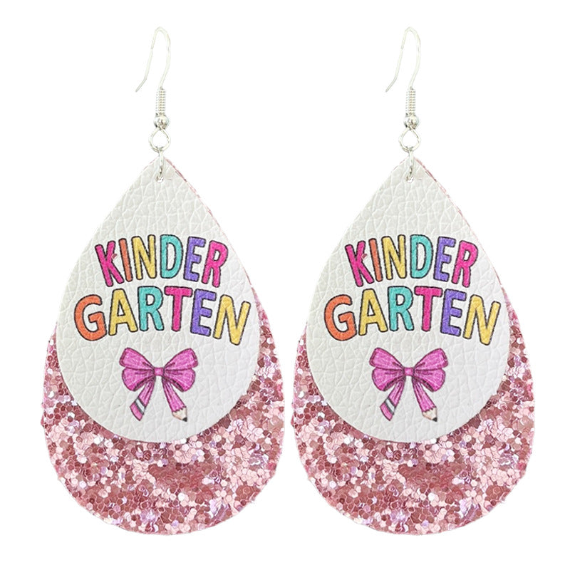 Cross Leather Earrings for Women
