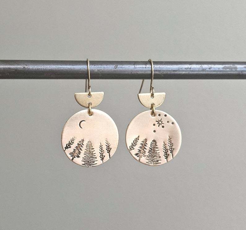 Vintage Moon Cross Earrings for Women - product image 9
