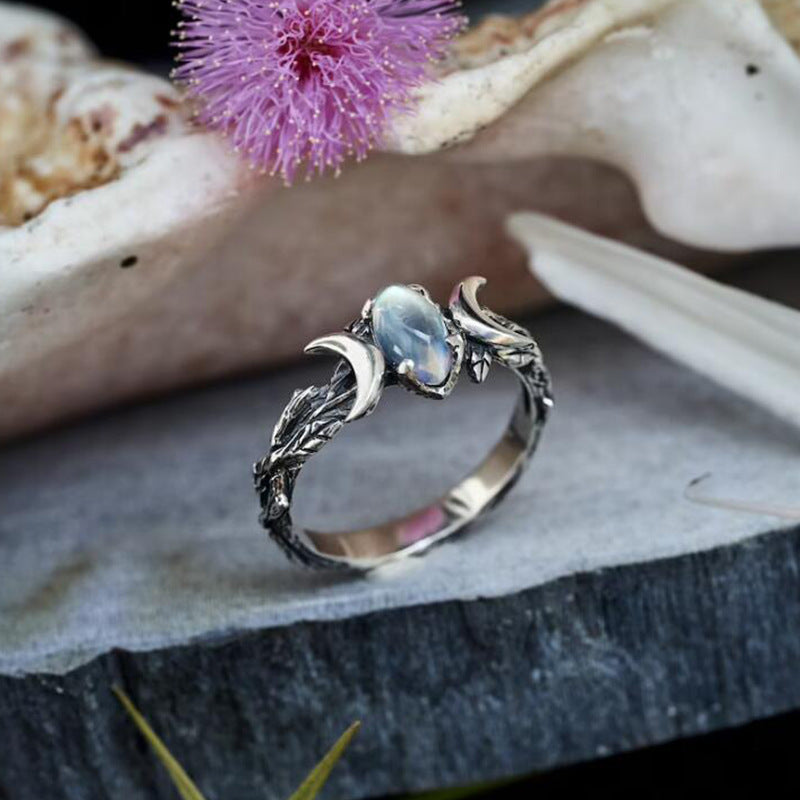 Boho Vintage Moon Ring for Women - product image 1