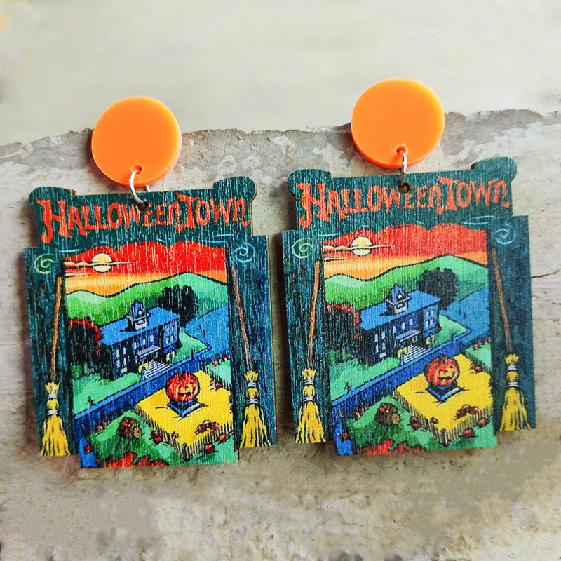 Thanksgiving Halloween Earrings Teacher Gifts Student Earrings Rainbow - product image 8