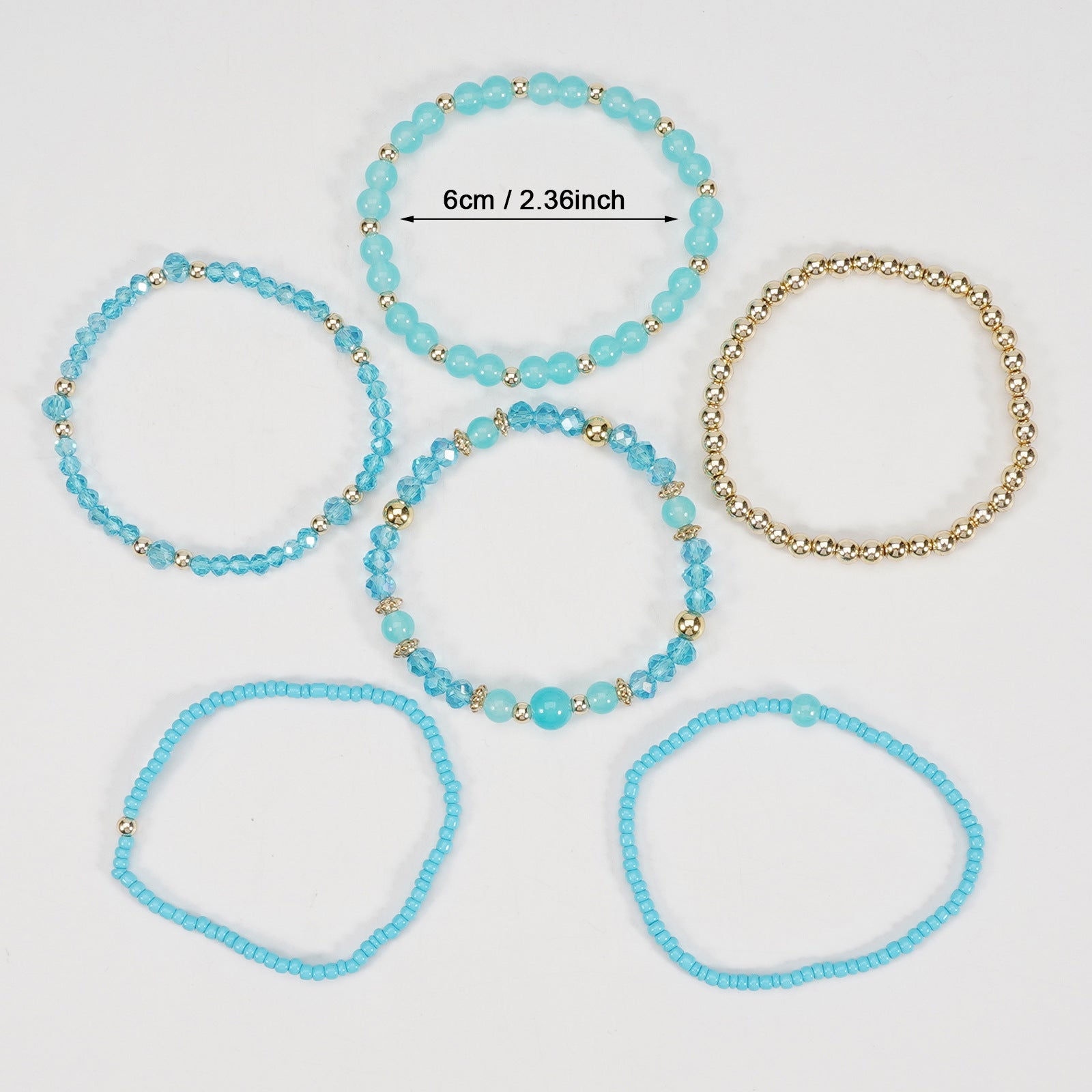 Boho Cross Beaded Bracelet for Women