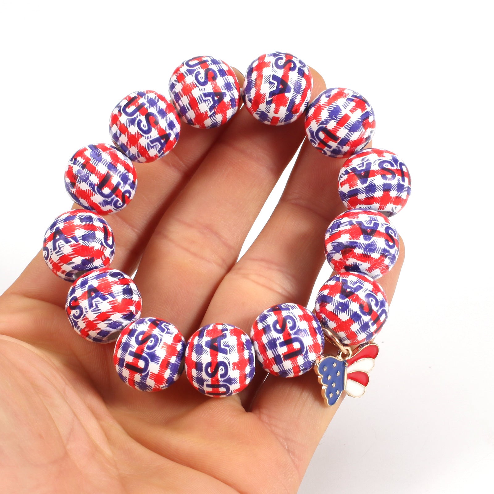 Flag Wood Beaded Bracelet - product image 13