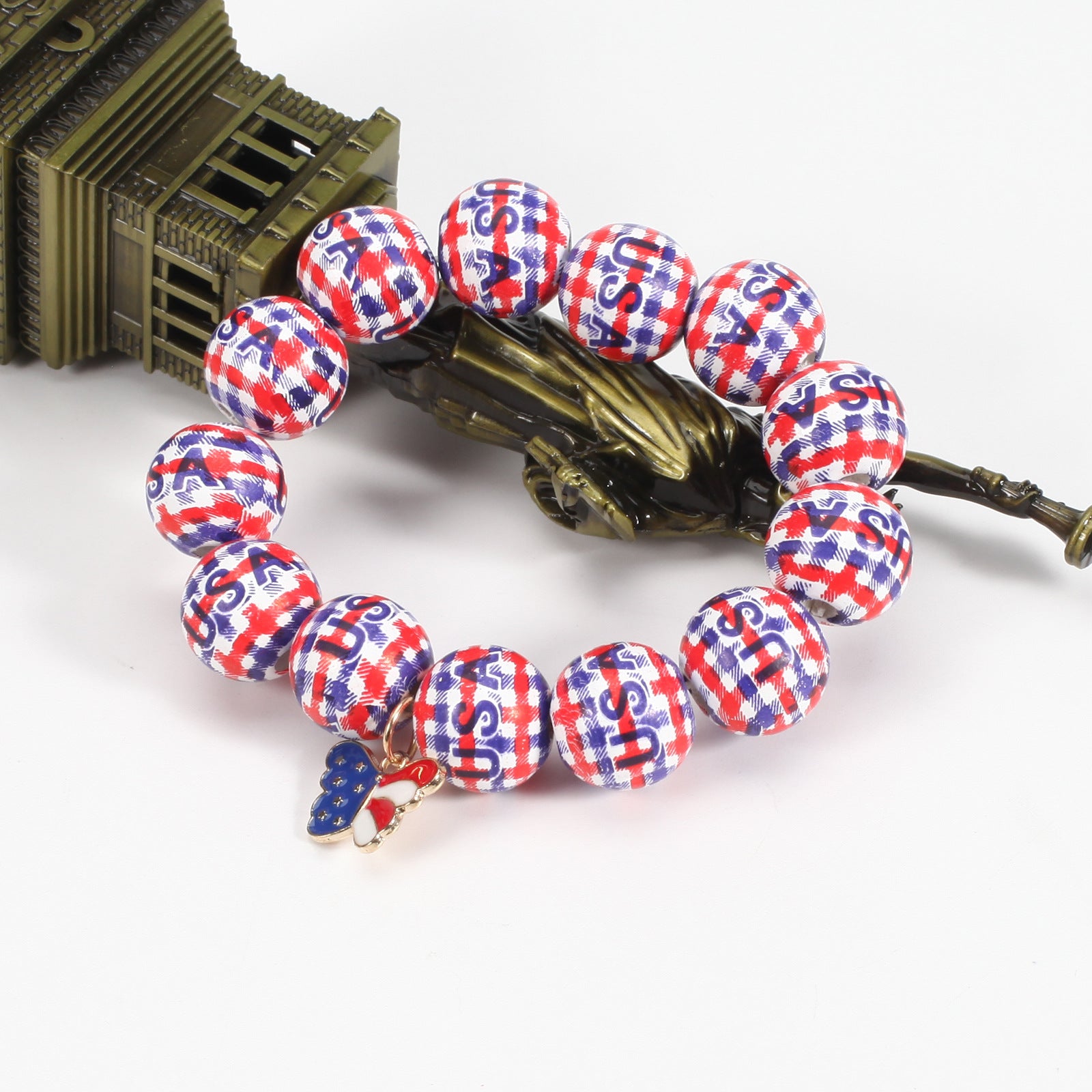 Flag Wood Beaded Bracelet - product image 12