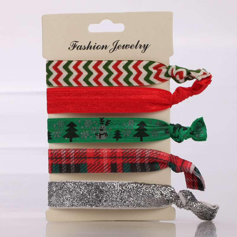 Korean Hair Ties Colorful Elastic Hairband Dual-purpose Wristband of Popular - product image 10