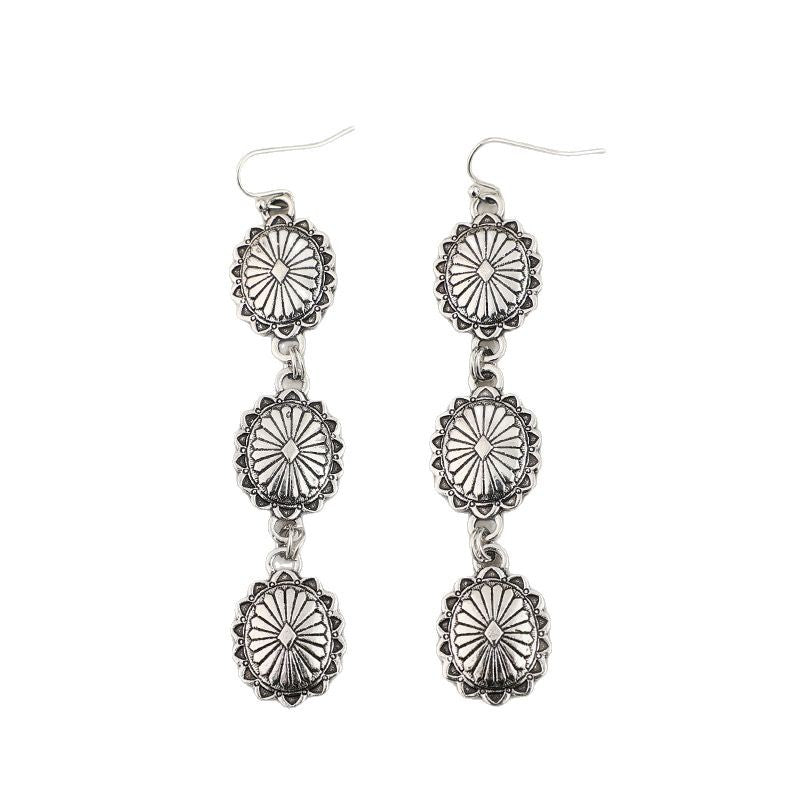 Boho Vintage Floral Earrings - product image 5