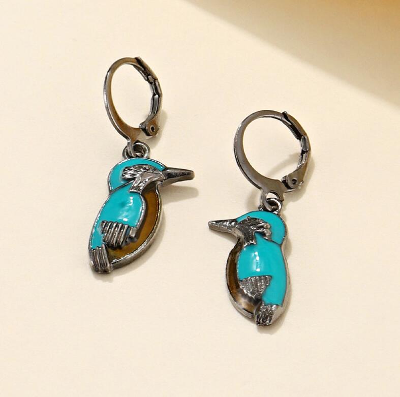 Turquoise Vintage Cross Earrings
