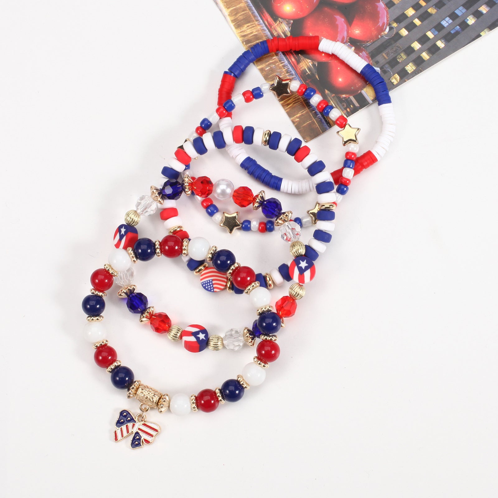 Flag Beaded Crystal Bracelet - product image 22