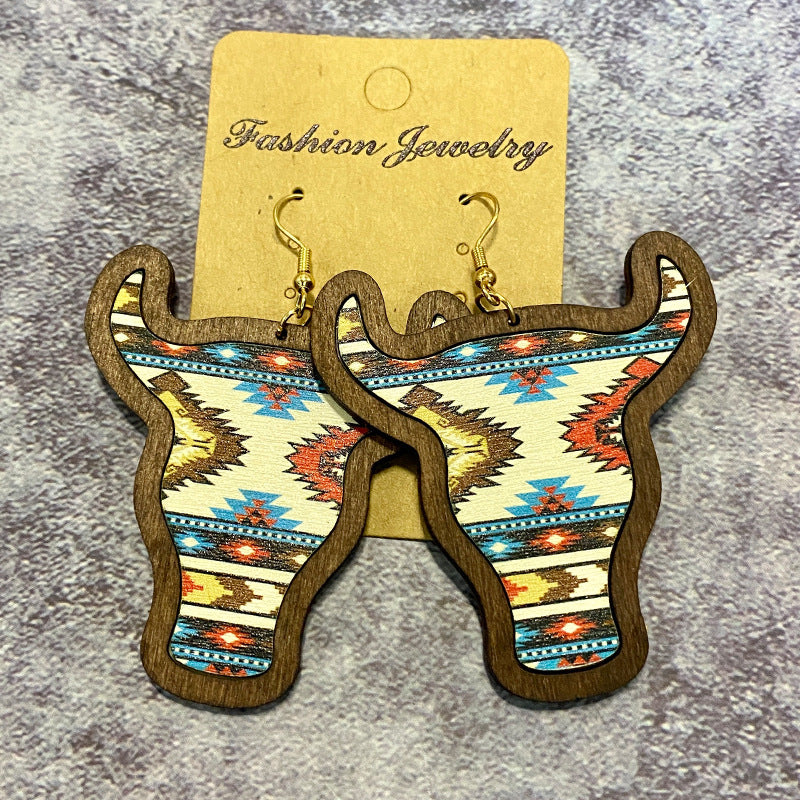Western Floral Cross Earrings - product image 8