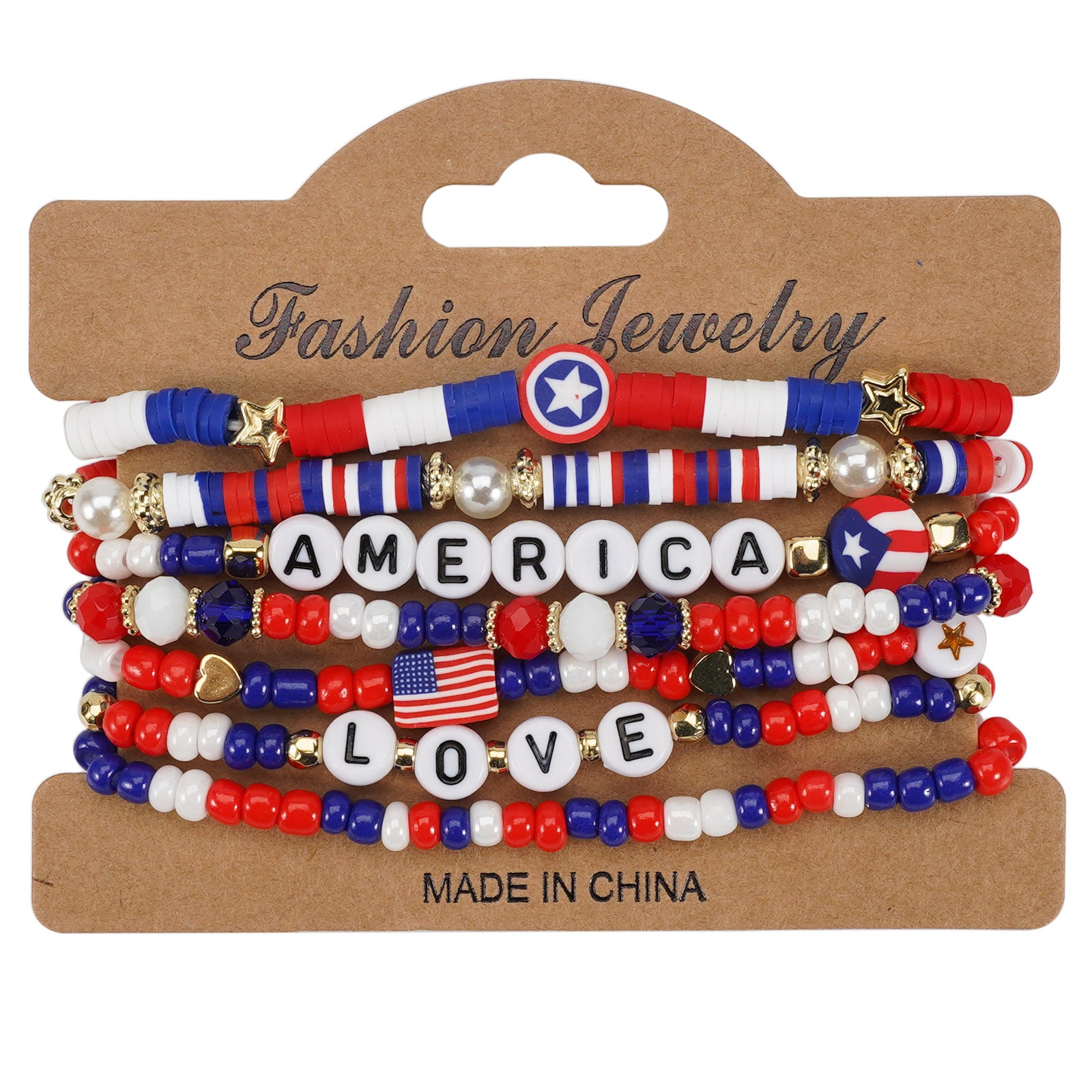 Flag Beaded Bracelet - product image 5