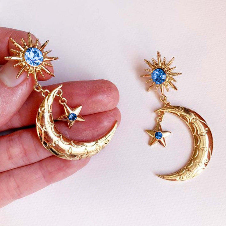 Vintage Moon Cross Earrings - product image 10