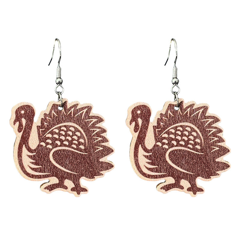 Cross Wood Earrings for Women - product image 3