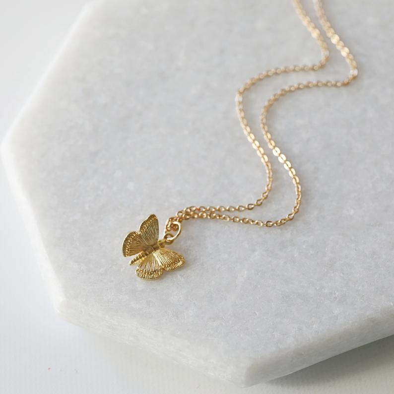 Vintage Cross Butterfly Necklace - product image 2