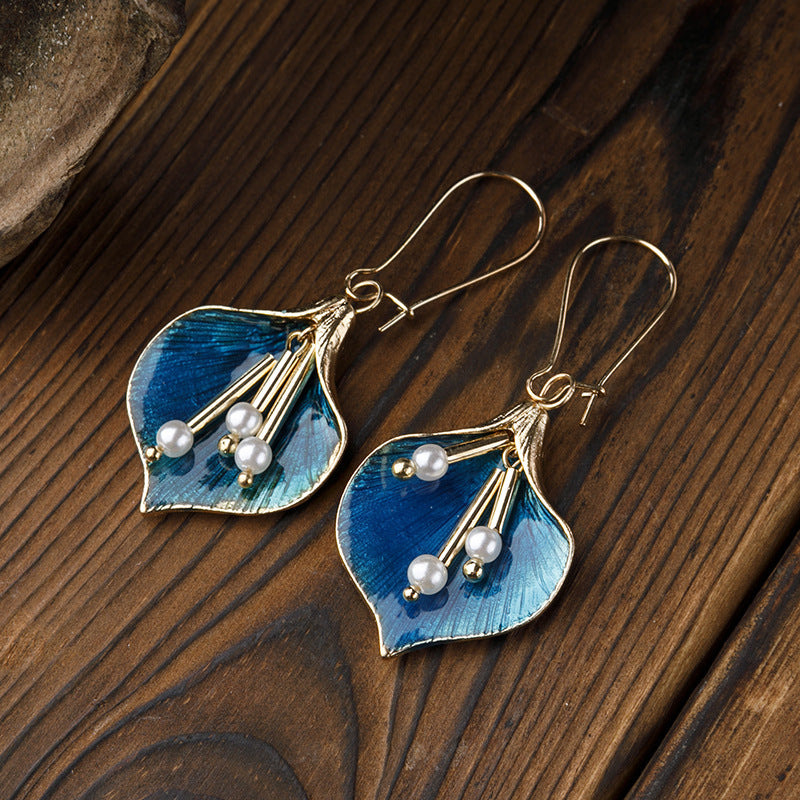 Floral Cross Earrings - product image 1