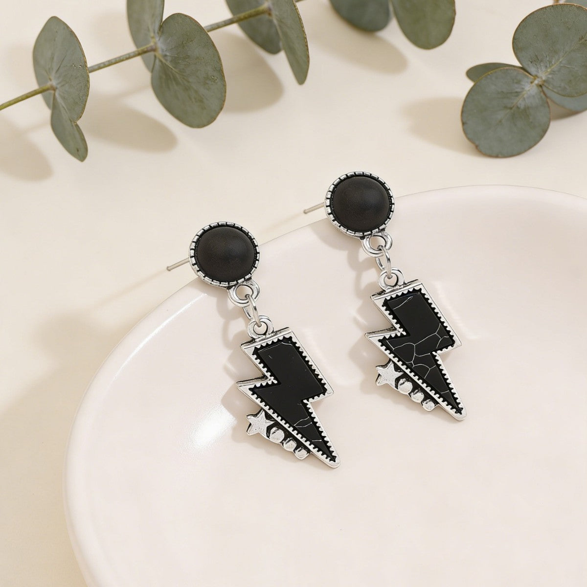 Turquoise Statement Cross Earrings - product image 4