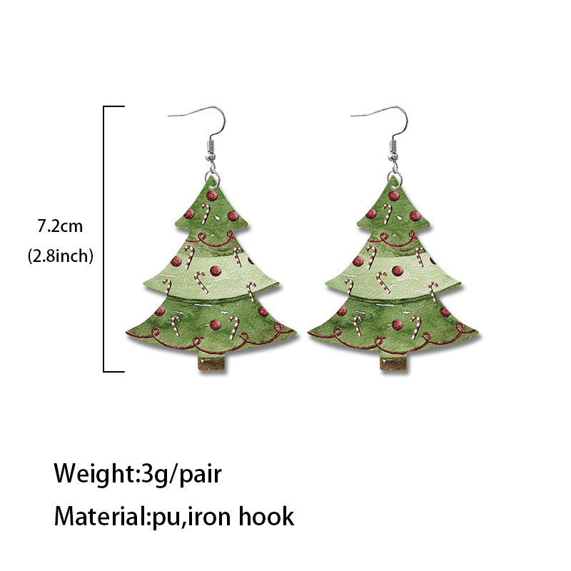 Cross Leather Earrings - product image 4