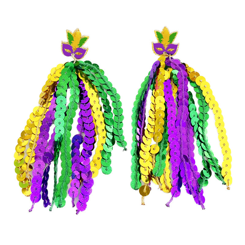 Feather Cross Beaded Earrings - product image 23