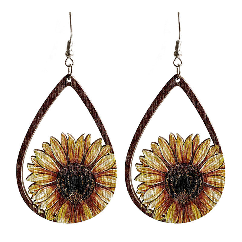 Western Floral Cross Earrings - product image 5