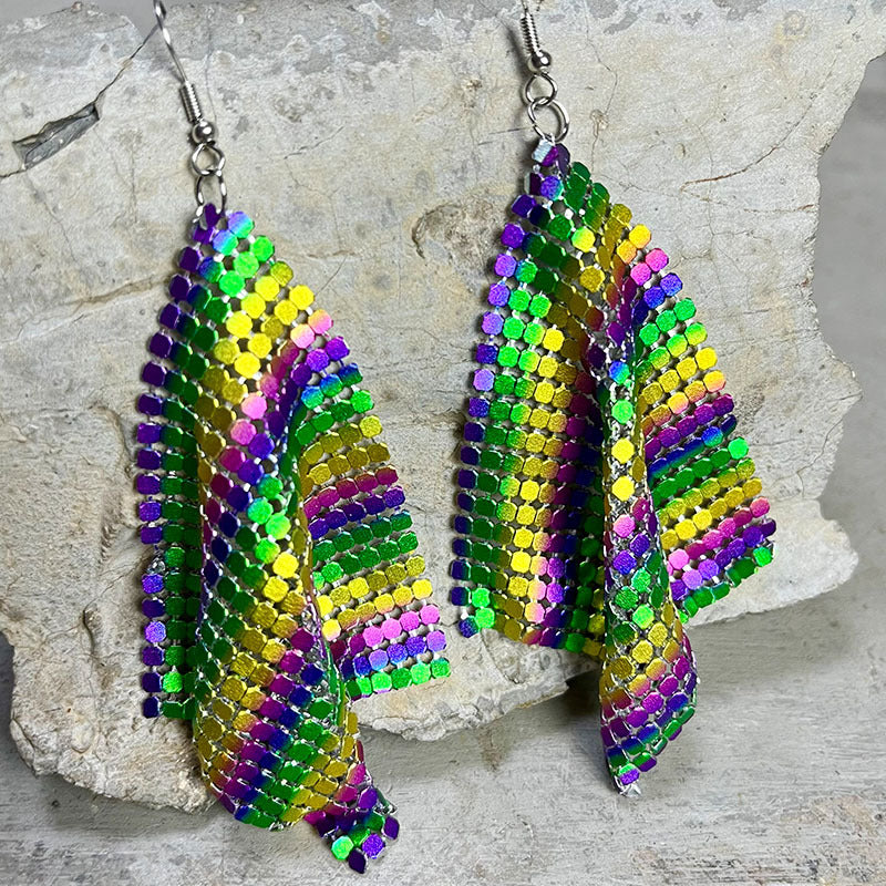 Statement Feather Cross Earrings - product image 6