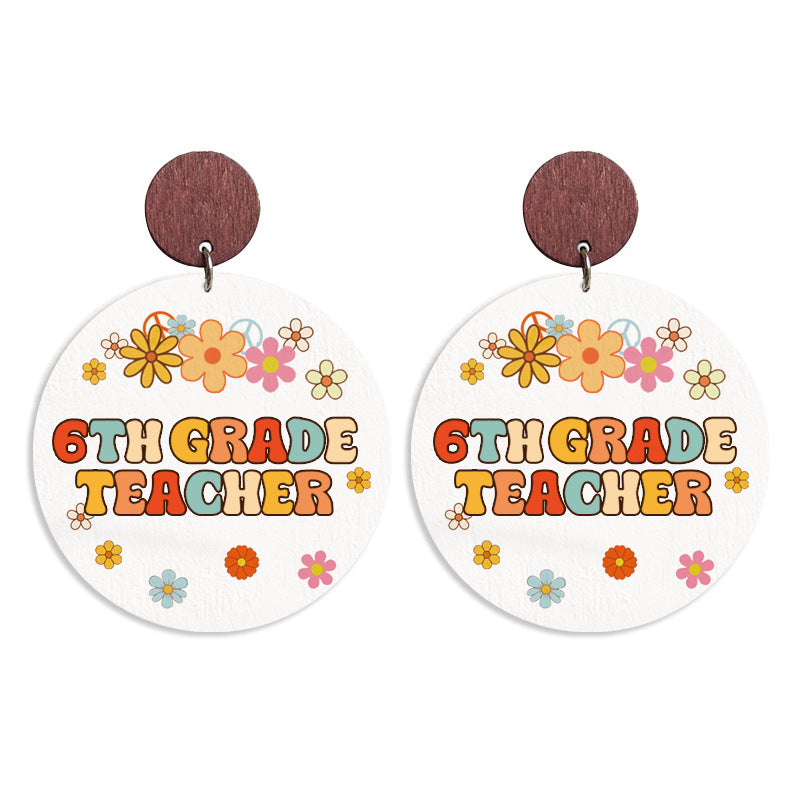 Boho Vintage Cross Wood Earrings - product image 9