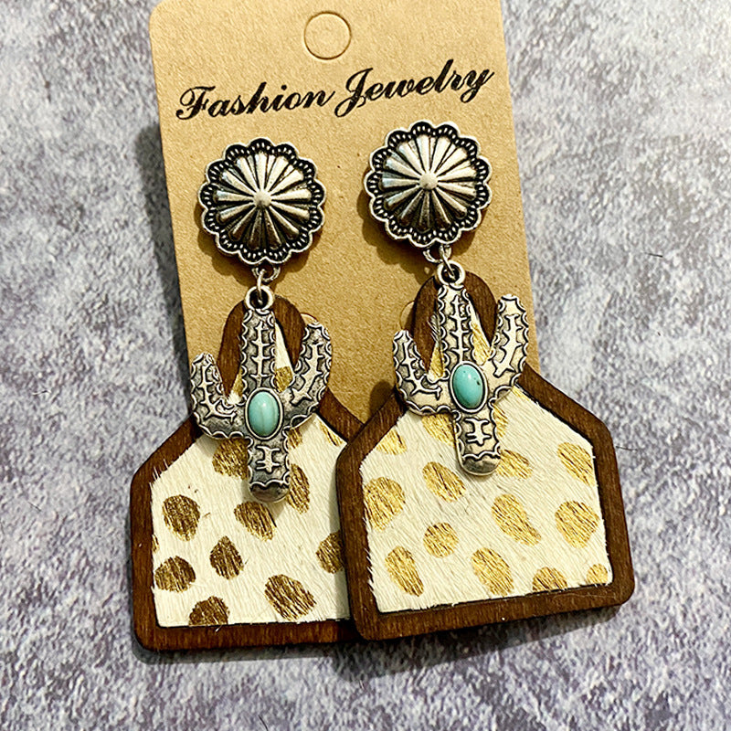 Western Boho Vintage Horse Cross Earrings - product image 15