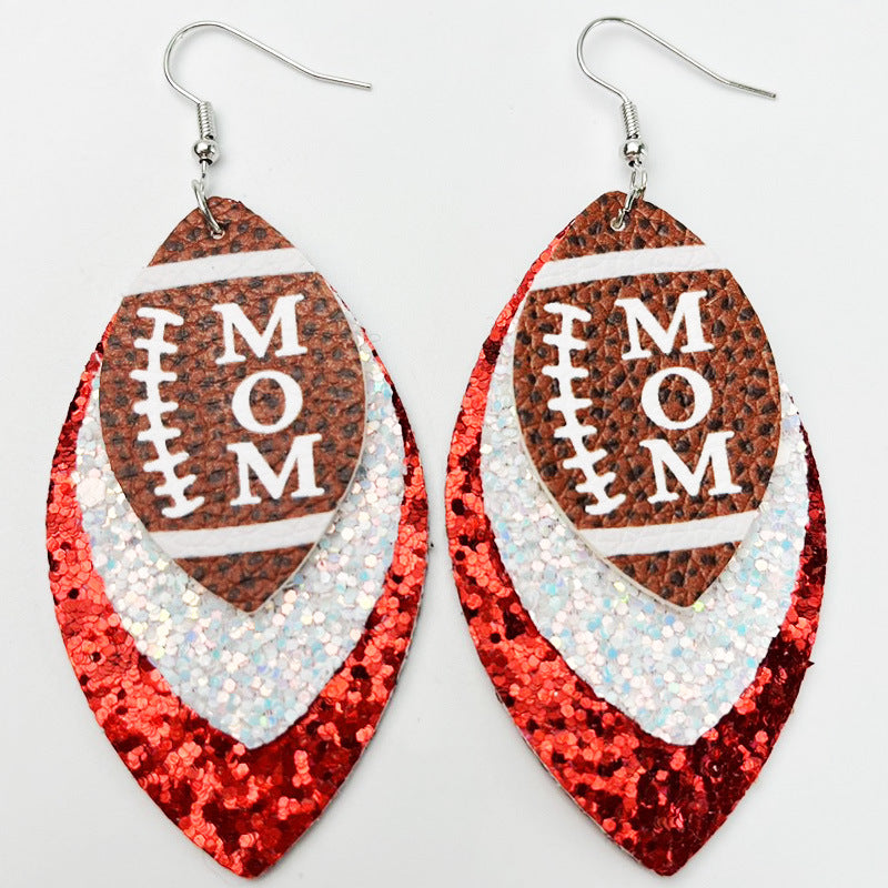 Cross Leather Earrings - product image 7