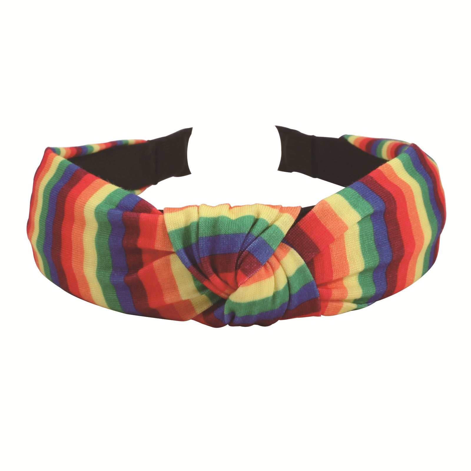 Rainbow Pattern Fabric Headband Knotted Printed Women's Headband Hair
