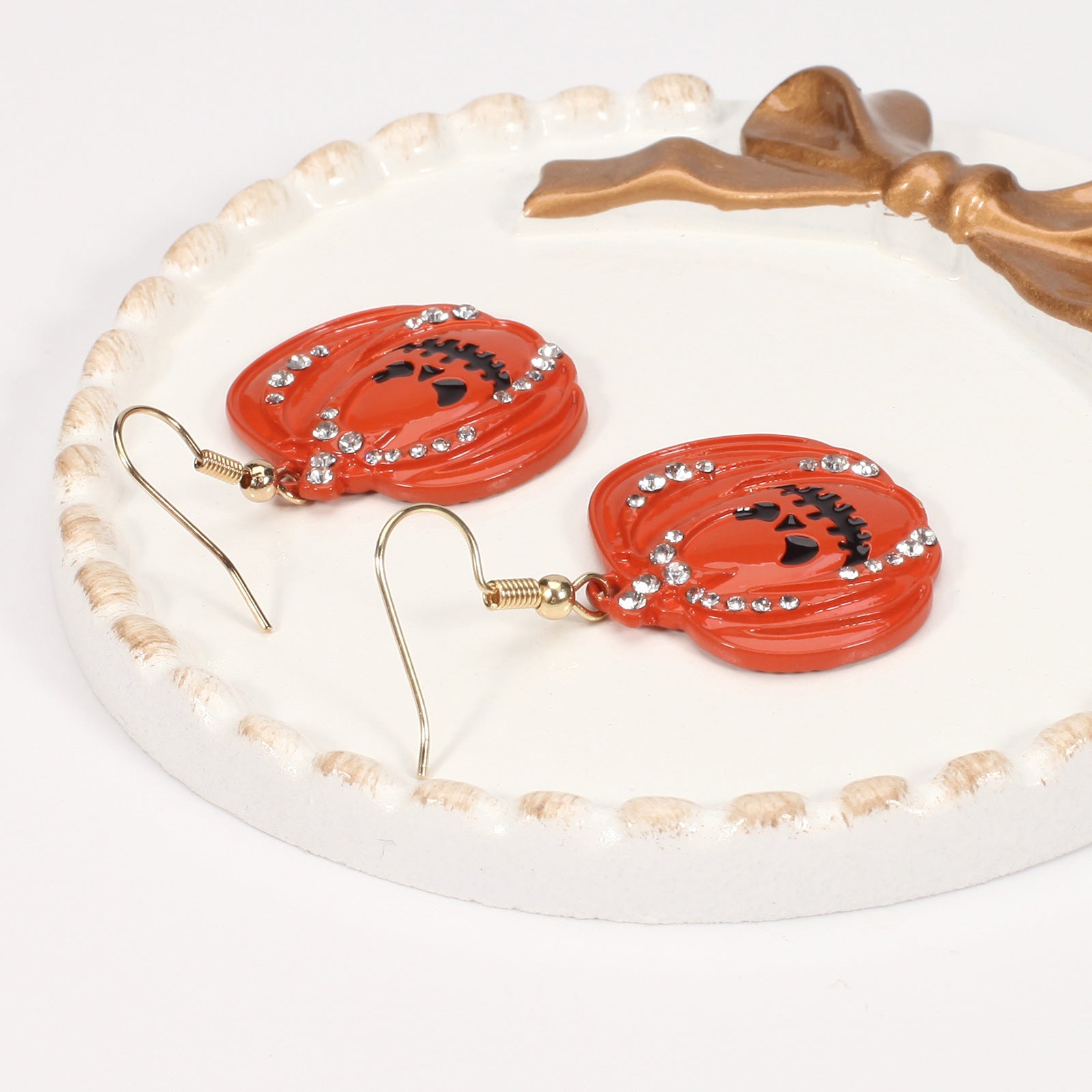 Halloween Earrings Featuring A Little Cat - A Screaming Ghost - A Pumpkin - A - product image 28