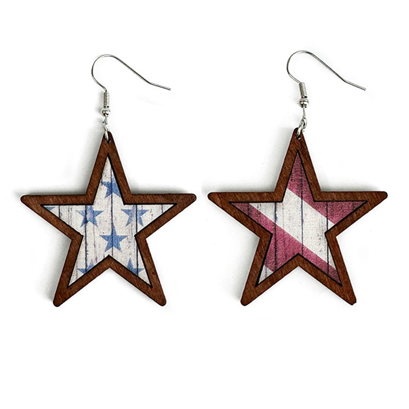 Western Cross Leather Earrings - product image 5
