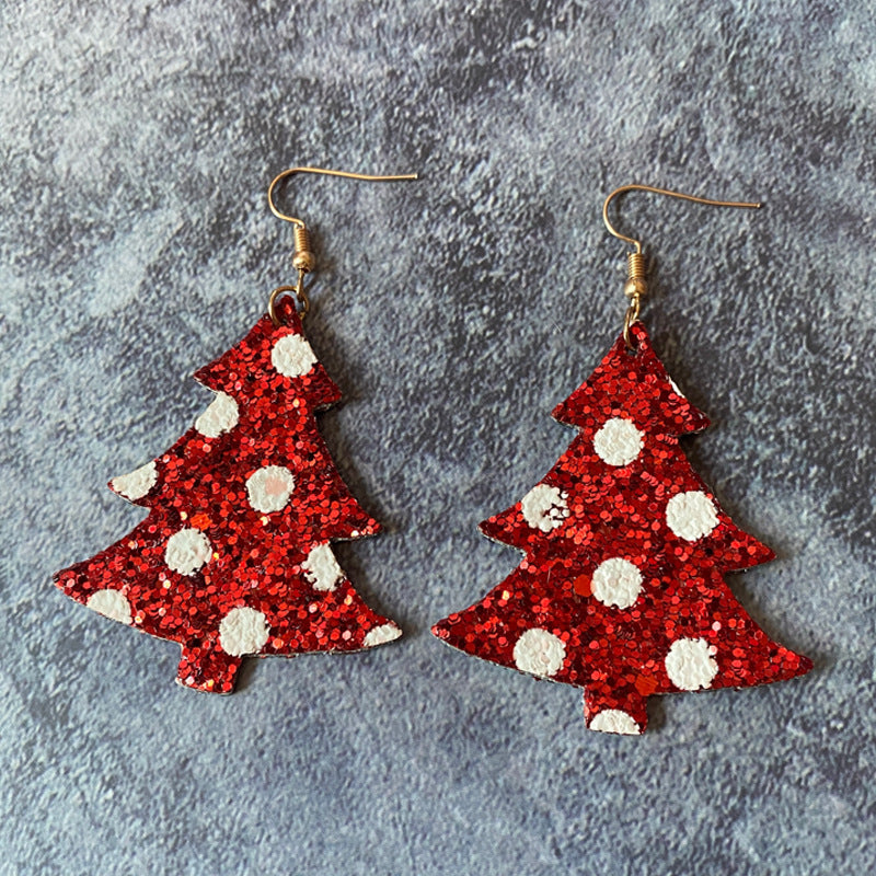 Cross Leather Earrings - product image 7