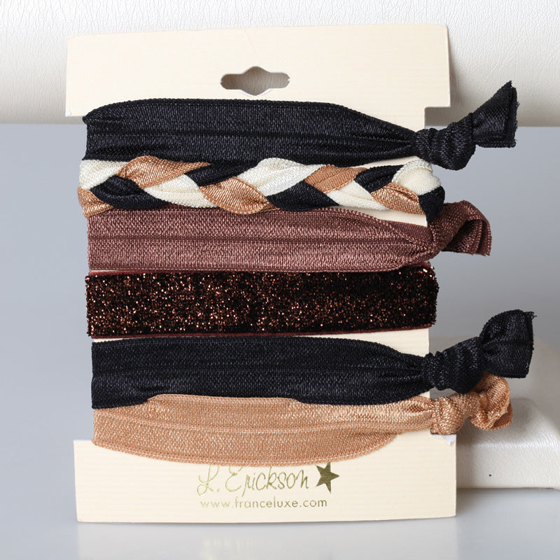 Korean Hair Ties Colorful Elastic Hairband Dual-purpose Wristband of Popular - product image 22