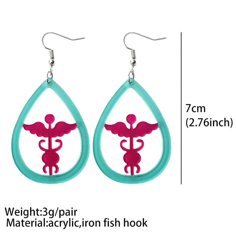Cross Acrylic Earrings - product image 9