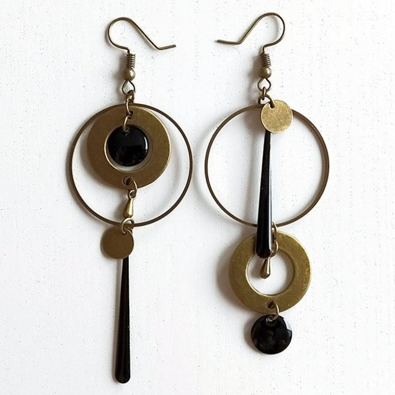 Vintage Statement Geometric Cross Earrings for Women - product image 12