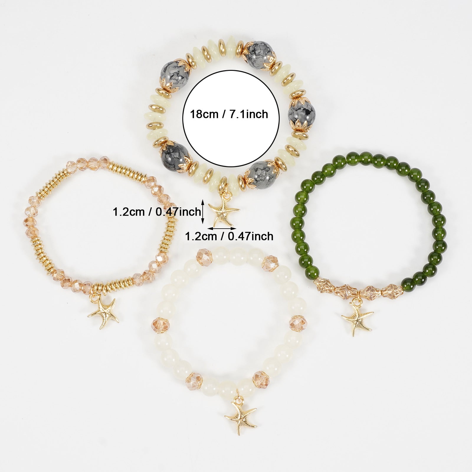 Boho Cross Beaded Crystal Necklace - product image 3