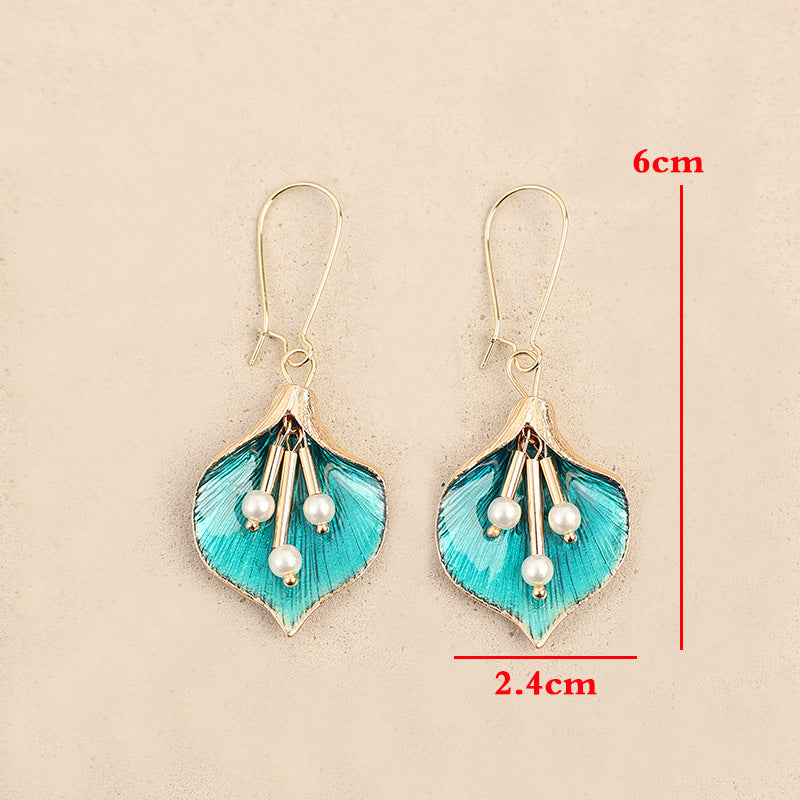 Floral Cross Earrings - product image 4