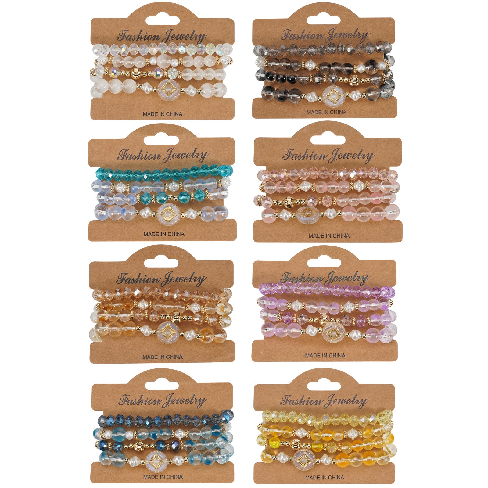 Boho Beaded Crystal Bracelet - product image 1