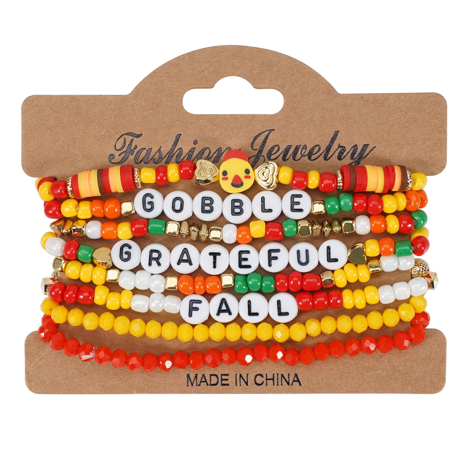 Thanksgiving Bracelet Autumn Maple Leaf Turkey Pumpkin Cartoon Cute Bracelet - product image 5