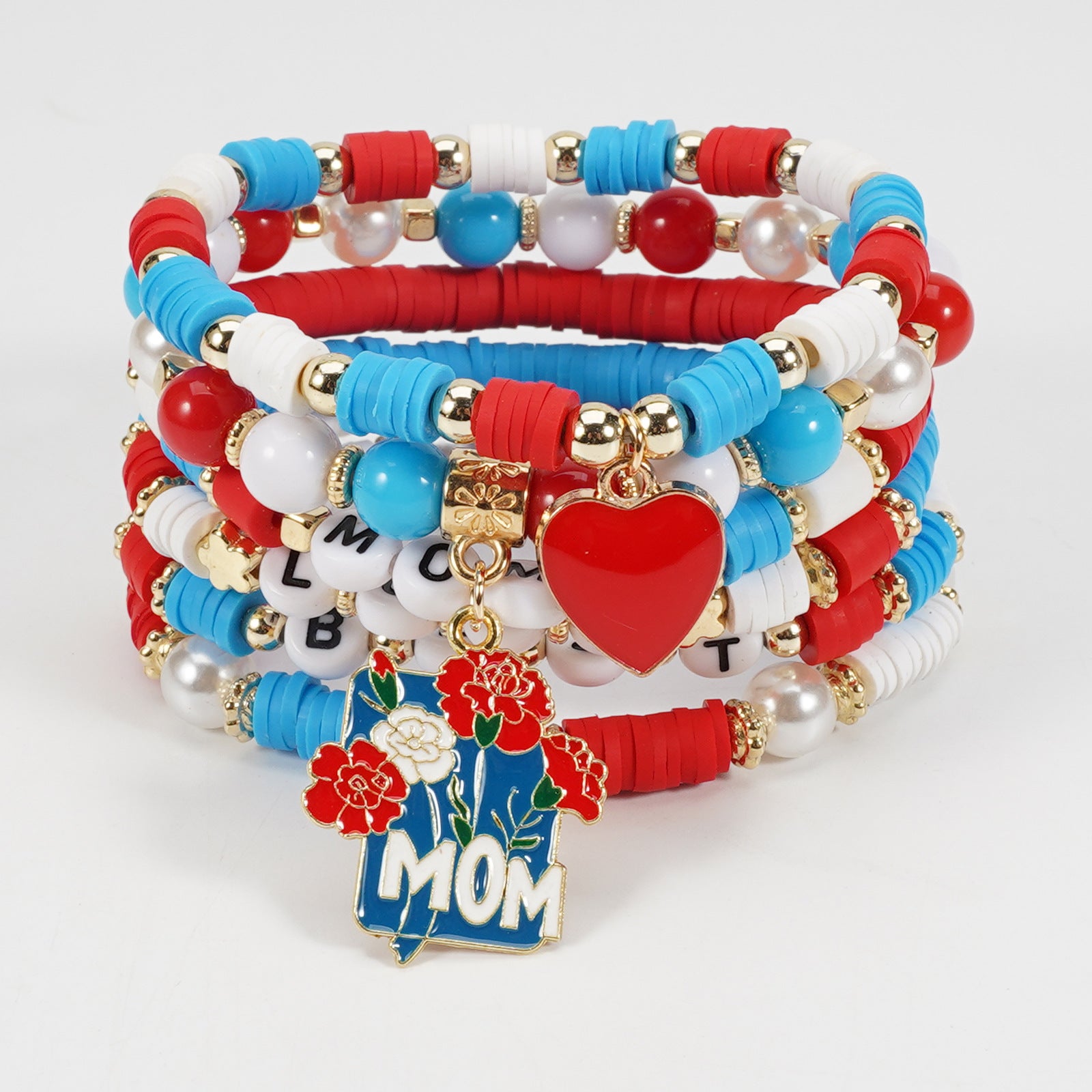 Floral Heart Beaded Bracelet - product image 26