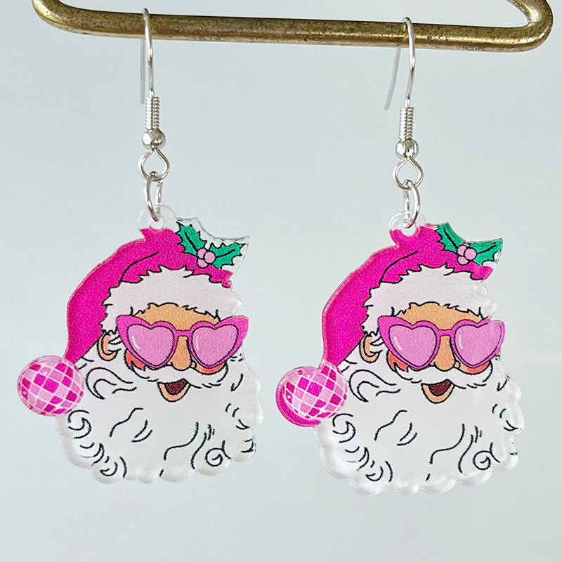 Vintage Cross Acrylic Earrings