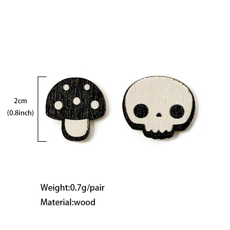 Cross Wood Earrings - product image 4