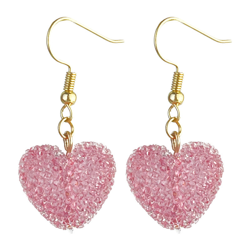 Heart Resin Beaded Earrings - product image 4