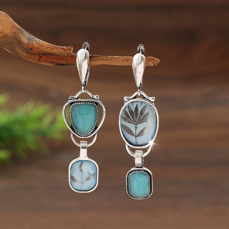 Vintage Geometric Cross Earrings - product image 4