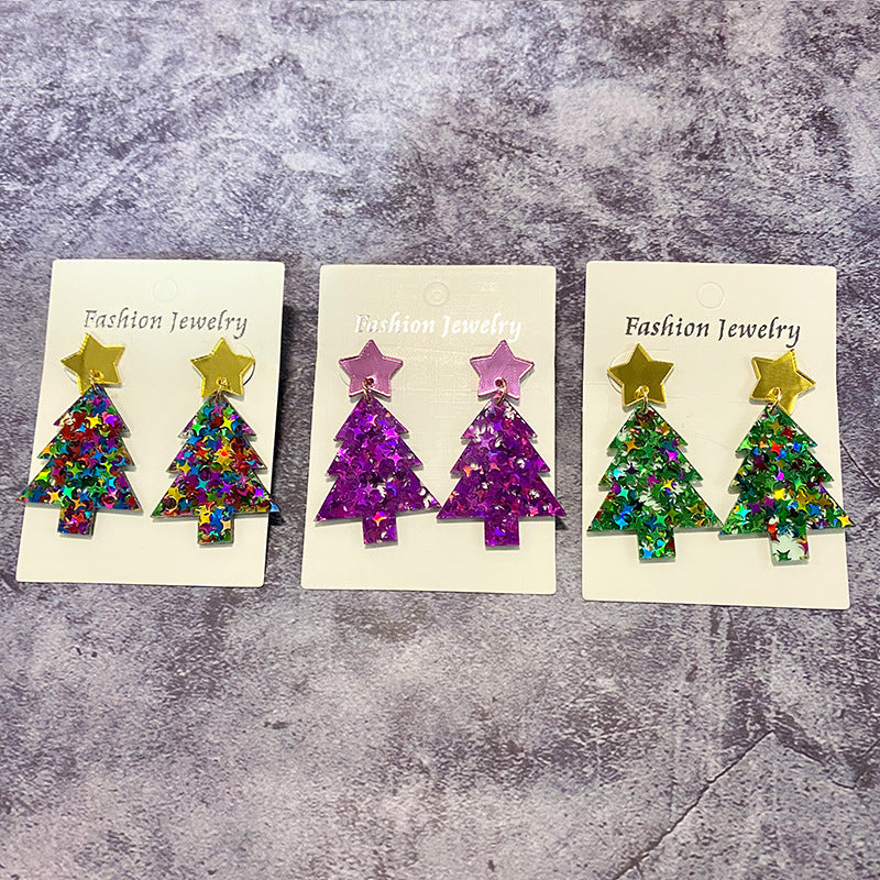 Cross Acrylic Earrings - product image 1