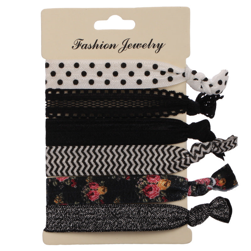 Korean Hair Ties Colorful Elastic Hairband Dual-purpose Wristband of Popular - product image 1