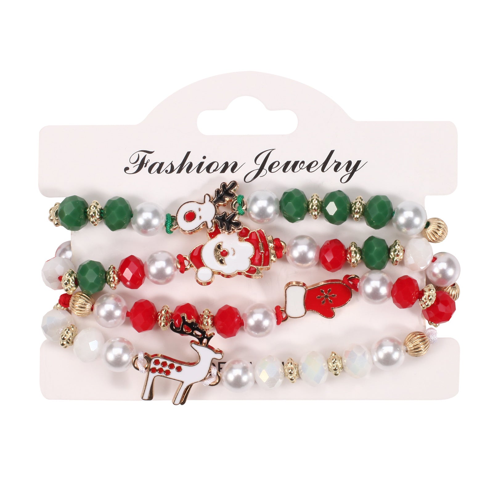Christmas Bracelet Braided Adjustable Bracelet Snowman - Christmas Tree - - product image 7
