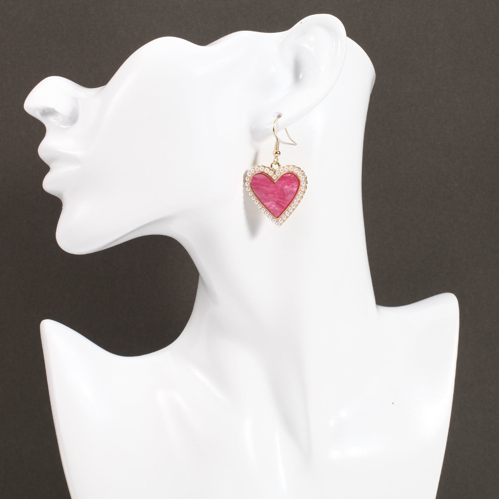 Heart Cross Crystal Earrings - product image 45